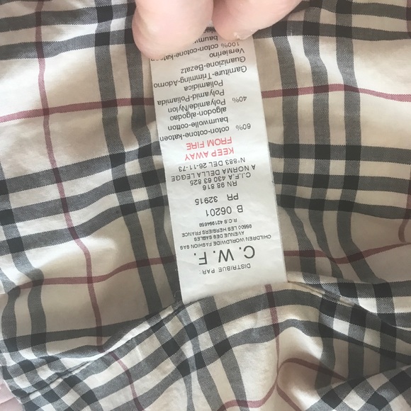 Baby girl pale pink Burberry Coat, 12 months - Picture 4 of 6